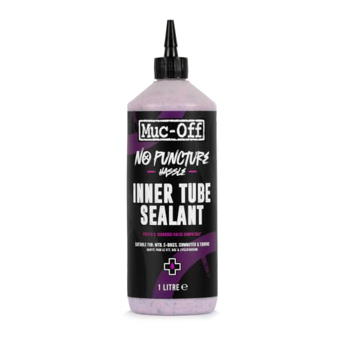 Muc-Off No Puncture Hassle Inner Tube Sealant, 1 Litre - Tyre Sealant for Bicycle Puncture Repair - Bike Tyre Sealant for MTB/Road/Gravel Bikes
