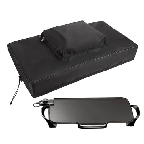 Kitchen Griddle Waterproof Dust Cover Compatible with Presto Electric Griddle, Durable and 420D Oxford cloth Protective Cover for Most Griddle, 26.5