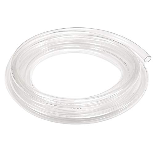 Image of Eastrans 10ft x 1 inch Clear Vinyl Tubing, Flexible Plastic Hybrid PVC Tubing | BPA Free and Non Toxic, UV / Chemical Resistant, Lightweight