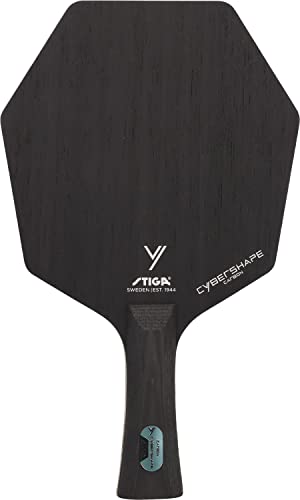 STIGA 1602020235 Table Tennis Shakehand Racquet, Cyber Shape, Carbon, CWT Flares