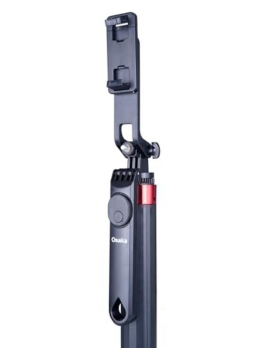 Image of Osaka 71 inch Selfie Stick Tripod with Reinforced 4-Leg Tripod Stand Comes with 360 Rotatable Handle for Panoramic Shots with Detachable BT. Ultimate Stability for Smartphones, Ring Lights, GoPro
