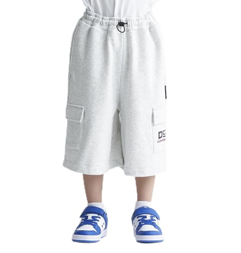 �yDC �f�B�[�V�[�zShoes 24 KD WIDE FLEECE CARGO SHORT �L�b�Y �V���[�g�p���c Kids �yYWS241507 GRY 160�z