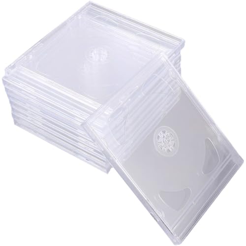 Cajas transparentes para CD y DVD resistentes que protegen 2 discos 2