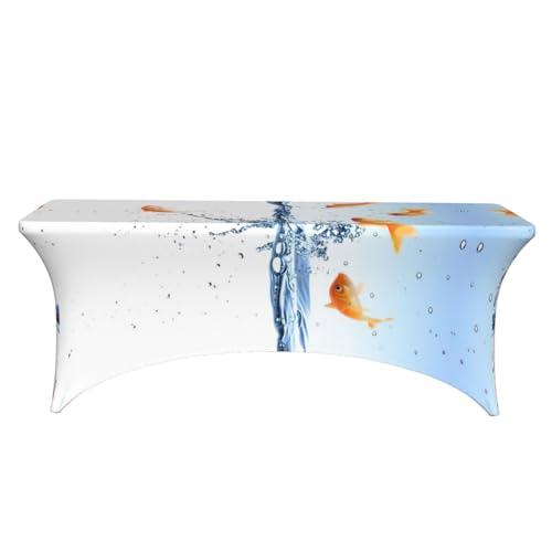 Nappe de table extensible élasthanne poisson 1,8 m lavable - 3