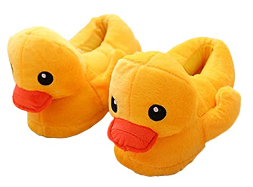 HXIYAN Cartoon Slippers Animal Cotton Shoes Cute Duck Home Shoes Winter Indoor and Outdoor Thermal Insulation All Inclusive Heel 8.5-10