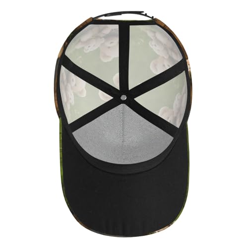 NPOREJKNGF Casquette de baseball en tissu avec motif ours en peluche pour homme et femme, taille unique, réglable, pour le quotidien, les sports de plein air, les voyages, Noir , Taille unique – vue 8