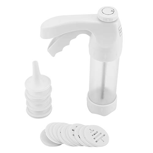 Multifunctional Cookie Press Icing Gun Stainless Steel and Food Grade Plastic for Biscuit Macaron Cake Decoration Easy to Use Removable Parts