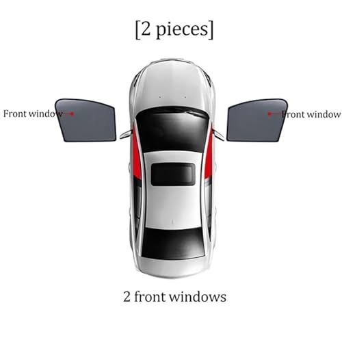 Parasol de coche para Mitsubishi Outlander con parasol magnético para ventanilla 2