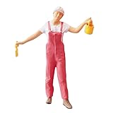 Figurines de peintre en résine à l'échelle 1:87 pour accessoires de mise en page.