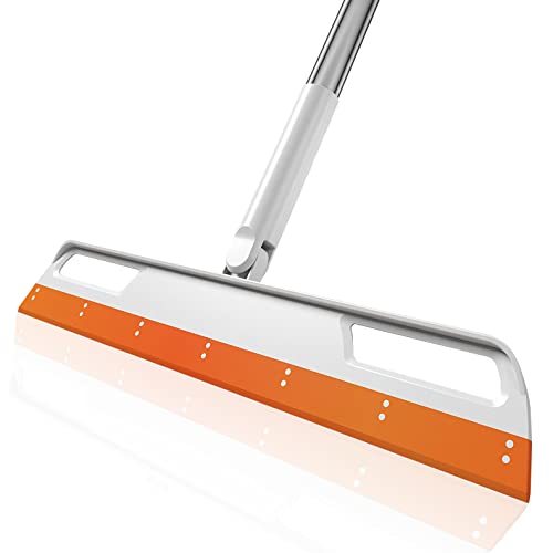 Floor Squeegee Multifunction Magic Broom, 4-in-1 Easily Dry The Floor Surface and Remove Dirt and Hair, pet Hair Remover, Liquid, Glass Wiper, Super Sweeper Broom for Living Room, Kitchen, Bathroom