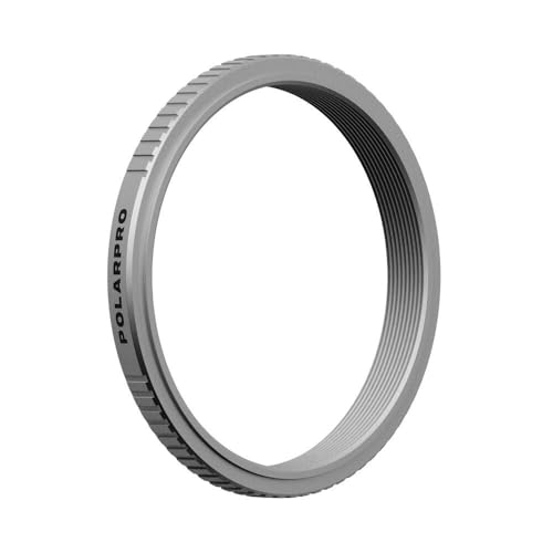 PolarPro   Adaptador de Filtro Fuji X100 Series   Plata   Compatible con Fuji X100VI, X100V, X100, X100S, X70 49 mm