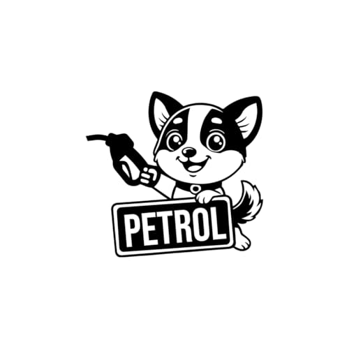 Image of Bright Petrol Sticker for Car Fuel Cap (Black)