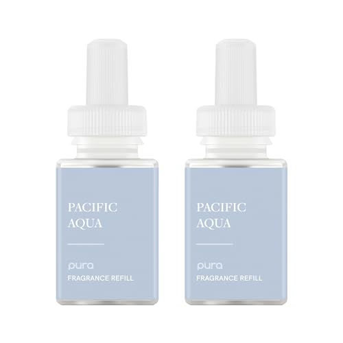 Pura Smart Home Scent Refill - Long-Lasting Premium Fragrance per Refill - Clean Diffuser Fragrance for Home Office & Apartment - 2 Pack Pacific Aqua