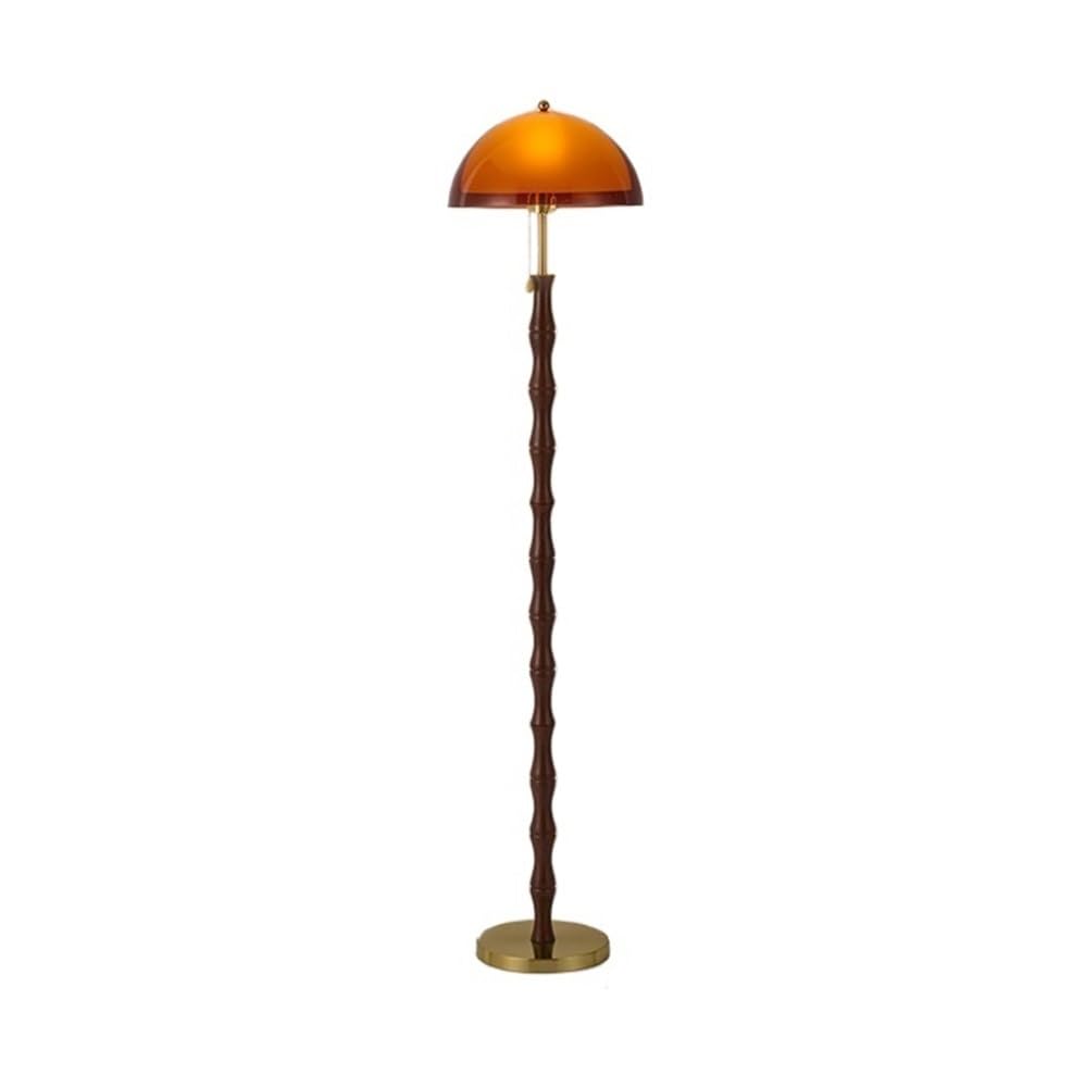 Mw9sBd8rF Floor Lamp Floor Lamp Living Room Vintage Brown Bedroom Ambiance Decorative Acrylic Shade Three Color Changing Light