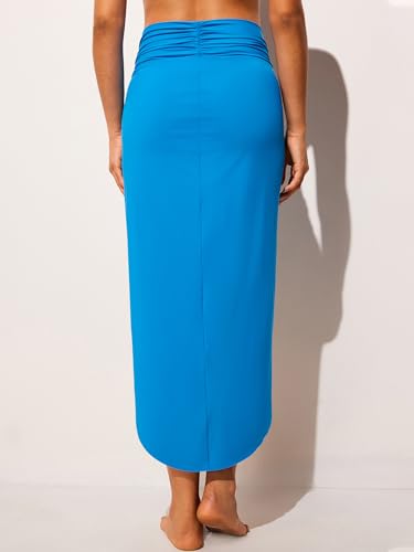 DOBREVA Women's Beach Cover Ups Sarong Skirt Bathing Suit Swimwear Swimsuit Pareo Wraps for Women2