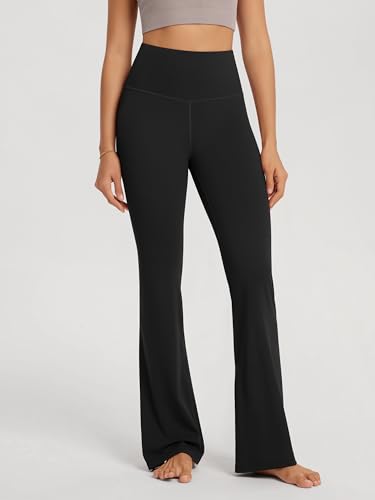 ODODOS Cloud Feeling Split-Hem Flared Pants for Women 29" /31" High Waisted Lounge Bootcut Yoga Pants4