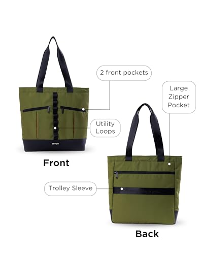 Image of CarryPro Tote Bags-Stylish Shoulder Handbag for Women-Exotic Office & Travel Side Bag-Lightweight Design with Trolley Sleeve Handbags- Gift for Men & Women-Unisex