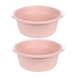 Hohopeti 2 pezzi Bacinelle Lavabo in Plastica Grande Colore Rosa Antiscivolo per Casa Bagno e Cucina Multifunzionale Resistente Odore per Lavare Piedi e Uso Quotidiano immagine