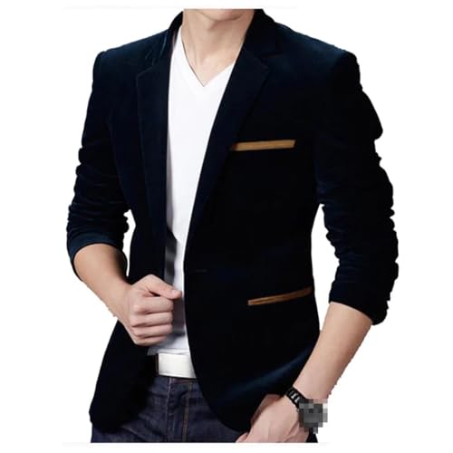 Mens Corduroy Blazers Autumn Spring Male Fashion Slim Casual Suit Jacket Men Blazers Clothing2