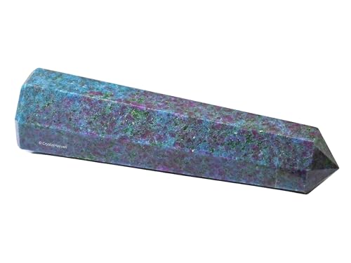 Image of Crystal Heaven Ruby Kyanite Crystal Tower Obelisk Point For Chakra, Healing And Balancing - Aaa Grade Original Certified Gemstone Agate For Reiki Meditation Yoga Spiritual (3-4 Inches)