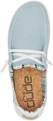 Hey Dude Women's Wendy Boho Light Denim Size 6 | Women’s Shoes | Women’s Lace Up Loafers | Comfortable & Light-Weight | Image 5
