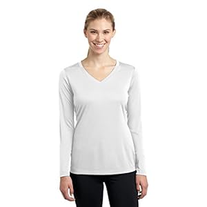 SPORT-TEK Women’s Long Sleeve PosiCharge Competitor V-Neck Tee