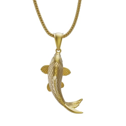 Silver Koi Fish Necklace, Japanese Fish Pendant, Sea Animal Chain, Tiny Charm Necklace, Gift For Fish Lovers3