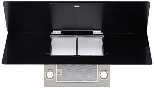 Image of Faber 90 cm 1095 m /hr angular Kitchen Chimney (HOOD COCKTAIL 3D T2S2 BK TC LTW 90, Cassette Filter, Touch Control, Black)