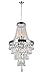 CWI Lighting Vast 16" 6-Light Transitional Metal Chandelier in Chrome