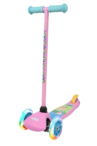 Peppa Pig Tilt & GLO con Luces - Patinete Iluminado para niños