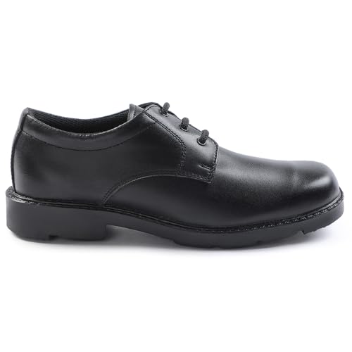 Image of Liberty Prefect S /BOY-LS N School Shoes for Kids - Black | Comfortable Uniform School Shoes | Lightweight & Durable Sole | Easy Lace-Up Closure | Cushioned Footbed, Breathable and All Day Comfort