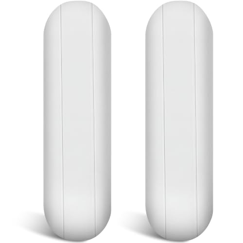 Image of Weewooday 2 Pieces PTFE Magnetic Mixer Stirrer Bar, White Color Stainless Steel Laboratory PTFE Stir Plate Bar, Mixing Plate Magnet Stick (35 Mm / 1.38 Inch)