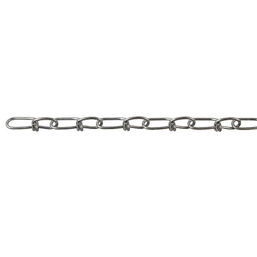Perfection Chain Products 15014 #1 Double Loop Chain, Bright Galvanized, 200' Carton