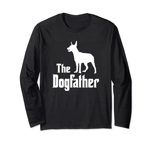 The Dogfather - funny dog gift, funny Miniature Pinscher Long Sleeve T-Shirt, Black