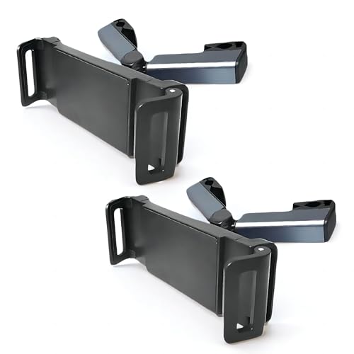 LXQTAO Car Phone and Tablet Holder - 2 Pack Universal Lazy Arm Stand for Back Seat, Rotating Headrest Mount - A-Style, Black for Premium in-Car Entertainment