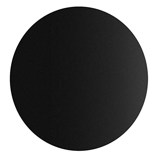 Non-Stick Cooking Mat Grill Mat Set Round Non-Stick BBQ Grill Mats Baking Mats Cooking Oil Pad Reusable Barbecue Accessories for Gas Charcoal Electric Grill 38cm (Black) Gas Grilling Mats