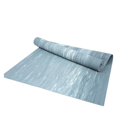 Esterilla De Yoga Antideslizante De Camuflaje | Doble Goma, Ideal For Gimnasio, Baile Y Saltar A La Comba.(Blue and white)