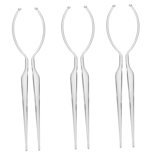 STOBAZA Soporte Acrílico Portátil para Pestañas Postizas 6 Varillas Transparentes Aplicador de Pestañas para Exhibición Profesional y Organización Tocador de Maquillaje