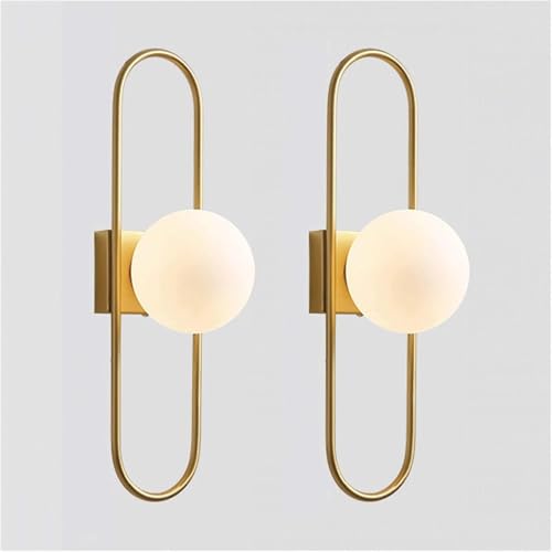 Genérico Lámparas de pared compatibles con la sala de estar - Lámpara de pared Planet Lámpara de pared de cobre minimalista moderna Lámparas de iluminación de montaje en pared,Lámpara de araña