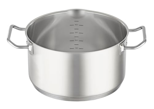 RÖSLE EXPERTISO Kochtopf, Hochwertiger Universaltopf aus Edelstahl 18/10, 24 cm, Glasdeckel, Innenskalierung, induktionsgeeignet… – Ansicht 2