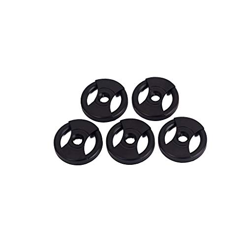 Alnicov Adaptador de 45 RPM para tocadiscos universal de vinilo de 7 ", paquete de 5 (negro)