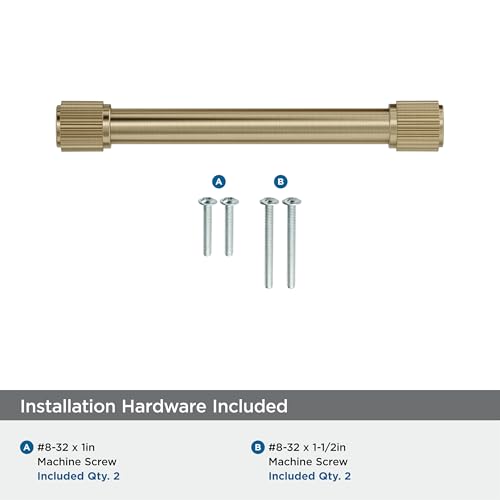 Amerock Farewind 5-1/16 inch (128mm) Center-to-Center Golden Champagne Cabinet Pull, BP37804BBZ by Amerock - Image 4