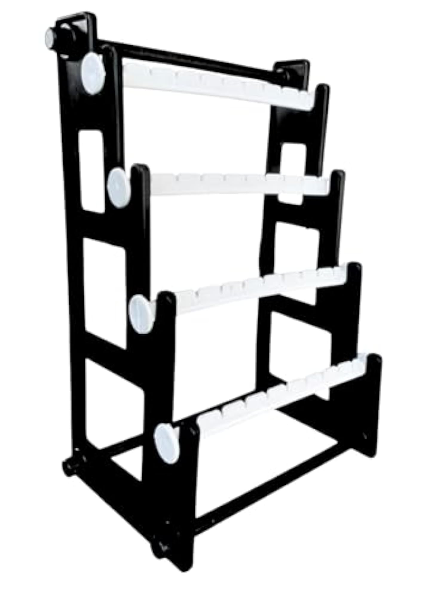DPS 4 Step Earring Display Stand, Black and White