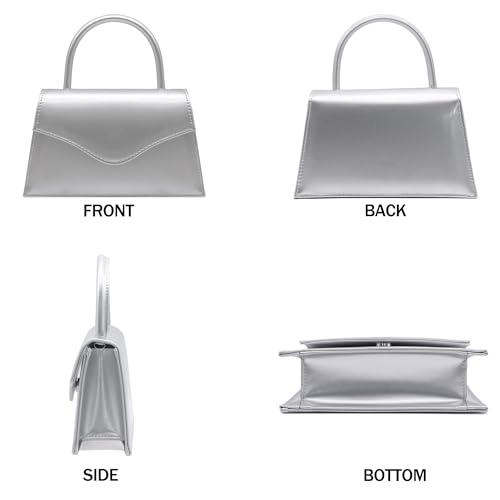 Image of Women's Evening Bag Bridal Party Clutch Purses Cocktail Prom Handbags with Patent Leather