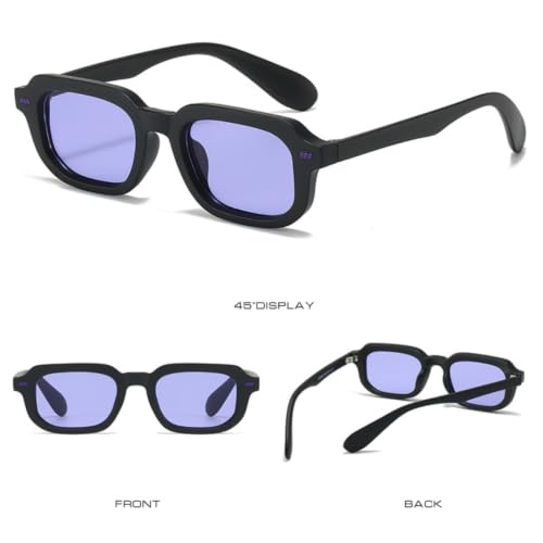 Lunettes de soleil protection UV400 tendance rivets rétro - 6