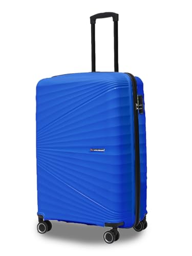 Image of Move-Meant Travel Crew Small Cabin 55Cm Suitcase 8 Wheels Number Lock Polycarbonate Hard Blue Trolley Bag for Men & Women|360 Spinner Wheeling System Luggage|Trolley Bags for Travel