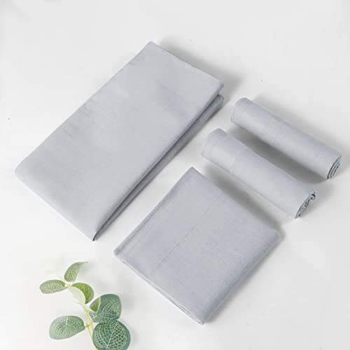 Image of HOULIFE Men's Cotton Handkerchiefs, Solid Color 60S Soft Cotton Hankies for Men Women 6 /12PCS 15.7 inchx15.7 inch