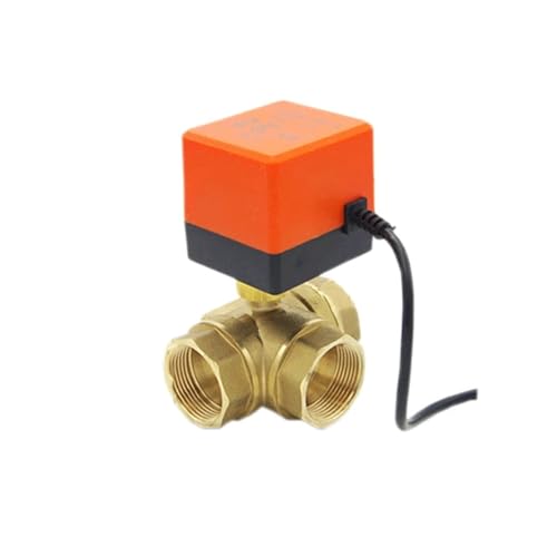 Válvula de bola motorizada de 3 vías tipo L con control eléctrico CR02 DN20 4