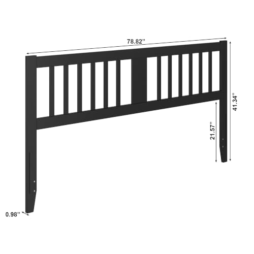 AFI, Finley Wood Slatted Headboard, King, Black by AFI - Used condition - Image 4