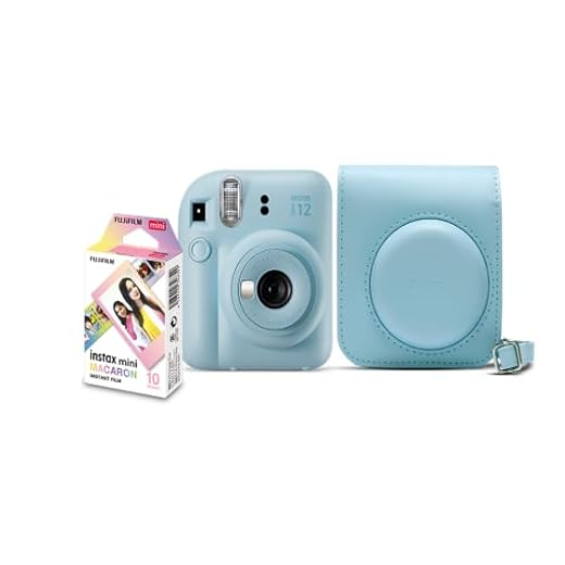 KIT CÂMERA INSTAX MINI 12 AZUL CANDY